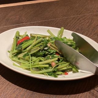 空芯菜のトチオソース炒め(アジアンビストロ Dai 武蔵小杉店)