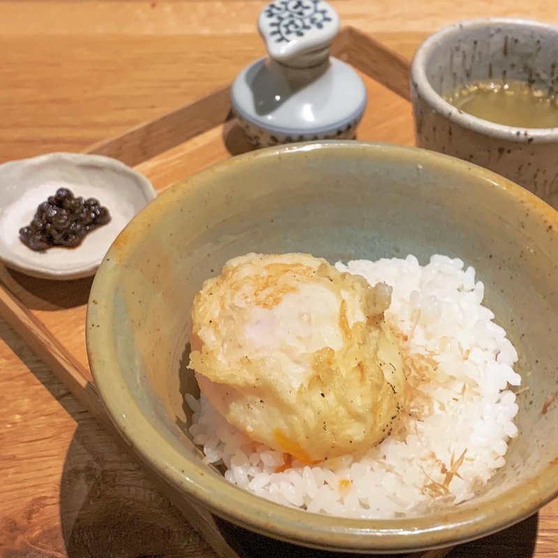 半熟卵かけご飯(やきとり結火)