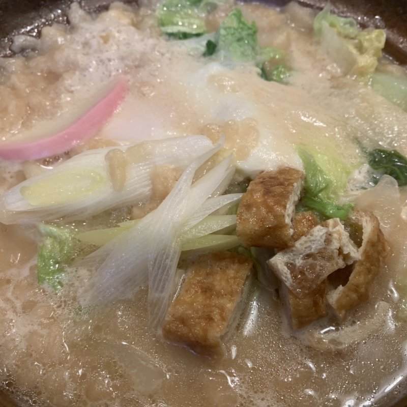 白みそ煮込みうどん(武蔵野うどん うちたて家)