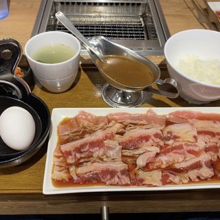 牛すき焼肉セット(ちょいたしカレー)(焼肉ライク 名古屋新幹線口店)