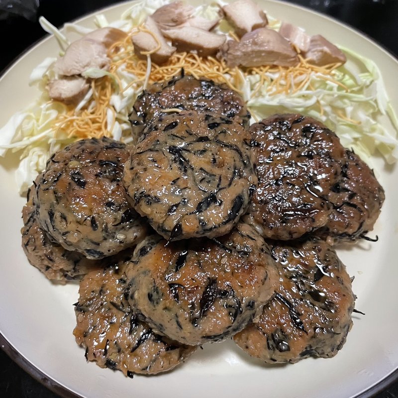 ひじきつくねバーグ(自宅)