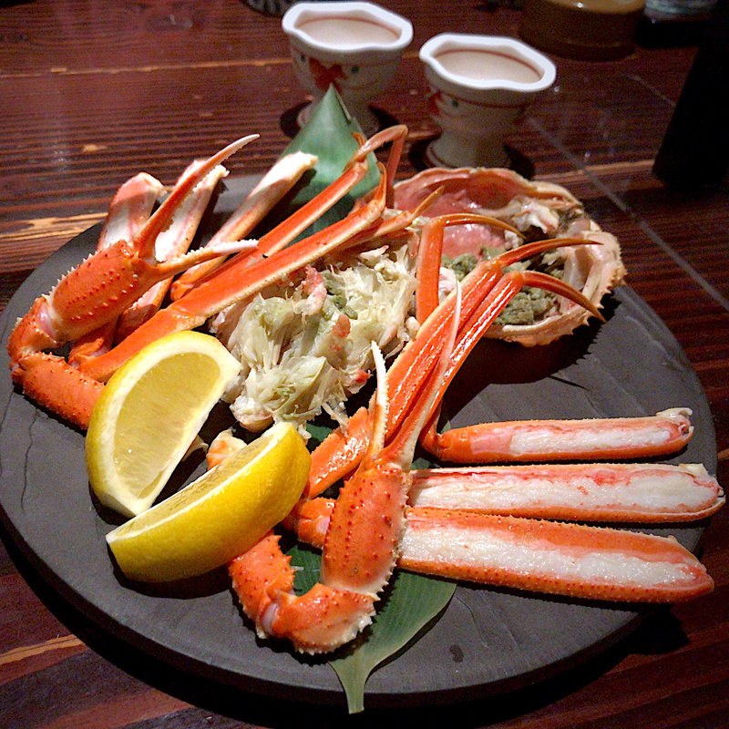 佐渡直送 茹でずわい蟹 一杯(いかの墨 )