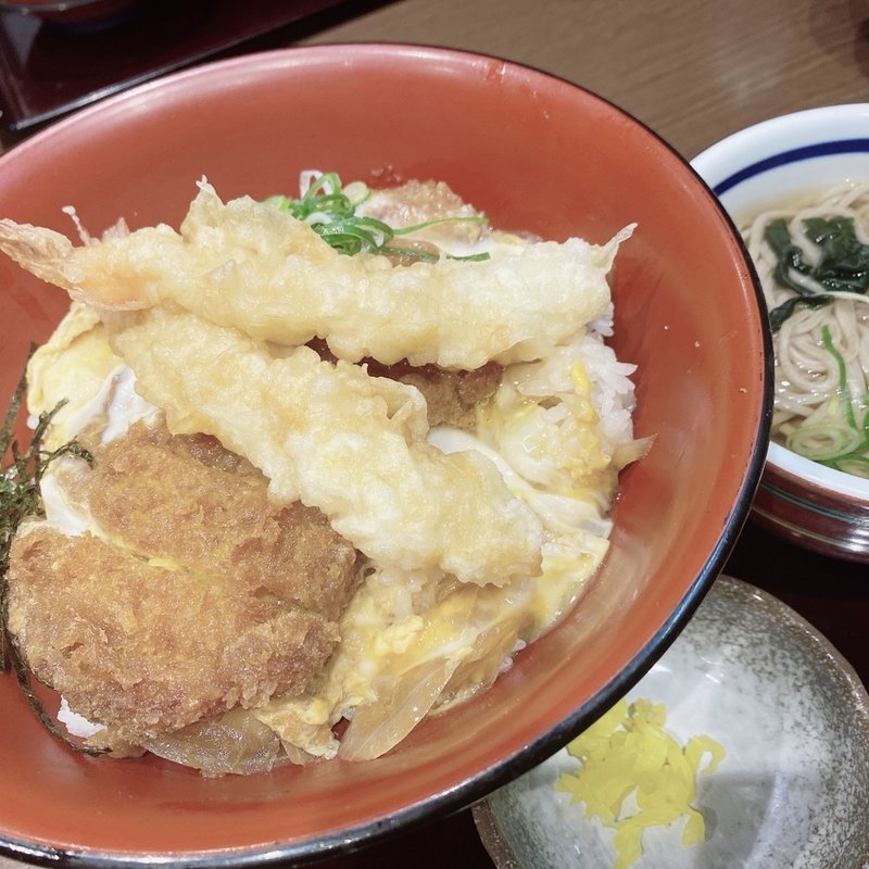 海老かつ丼定食(和食と甘味処 漱石 KYOTO店)