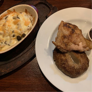 チキン＆ハンバーグセット(Roti （ロティ）)
