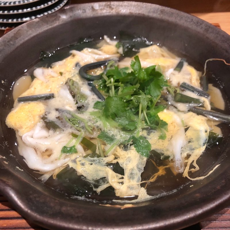 白魚とタケノコの卵とじ(魚菜由良　雑魚亭)