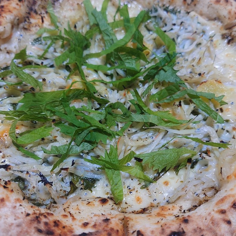 しらすと大葉のピザ(夢の橋)