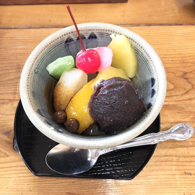 あんみつ(そば処  こぶし)