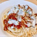 チーズミートソースパスタ(瀬戸内イタリアンMassa)