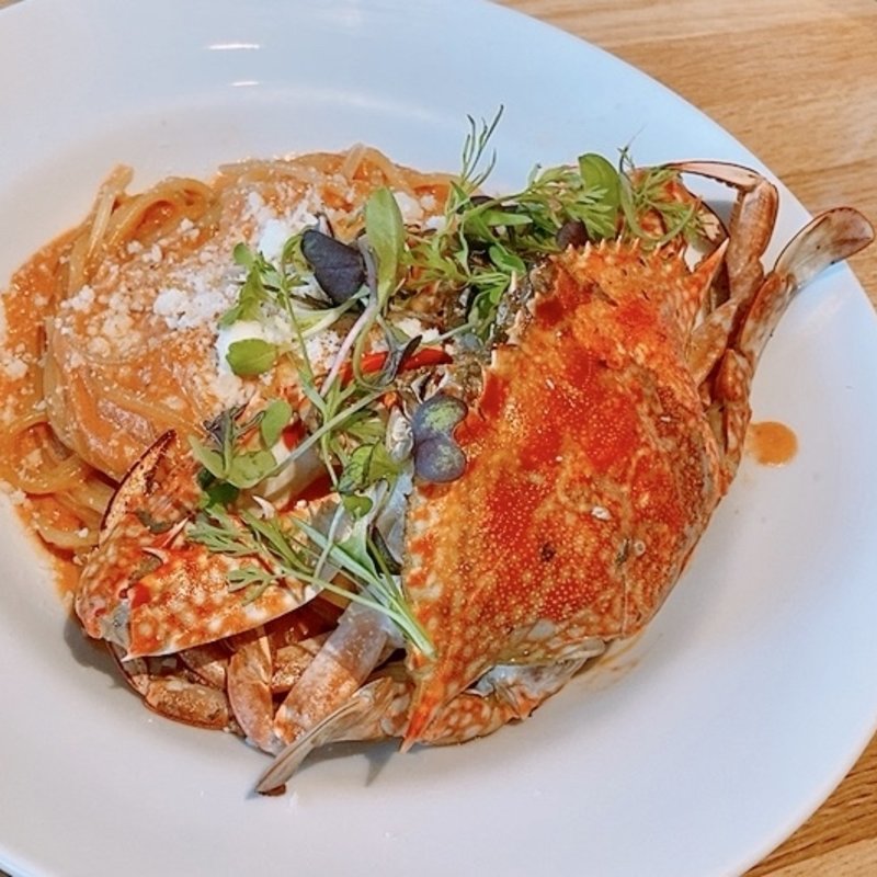 渡蟹のトマトクリームパスタ(瀬戸内イタリアンMassa)