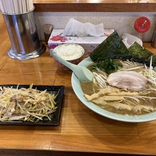 醤油ネギラーメン&おつまみネギ(ラーメンショップ 足利50号店 )
