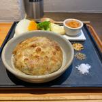 豚ハンバーグセット(シングル)(ブランチハンバーグ)