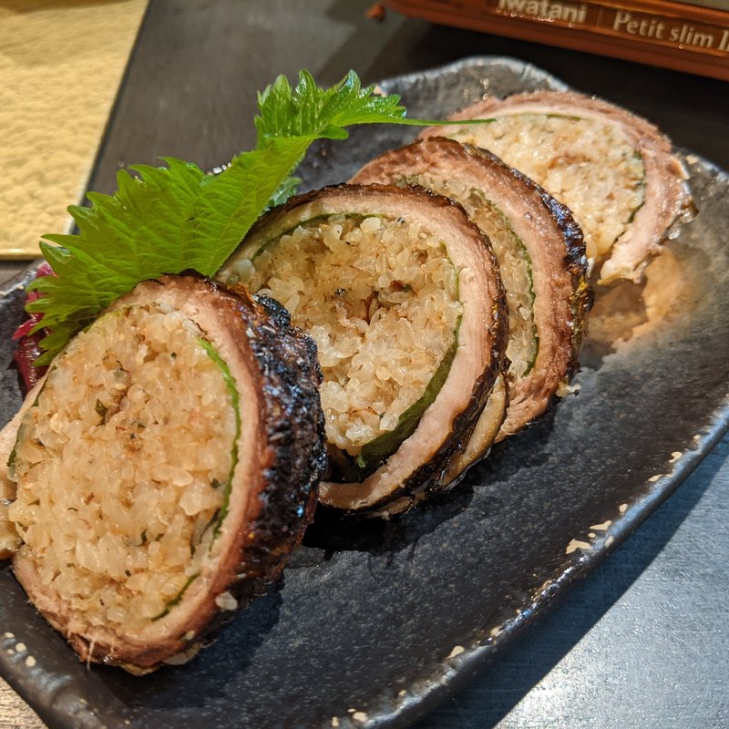 さんまで包んだ焼おにぎり(彬 （あきら）)