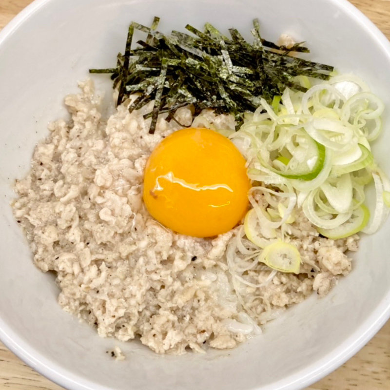 鶏塩丼セット(麺や 鶏次と貝次)