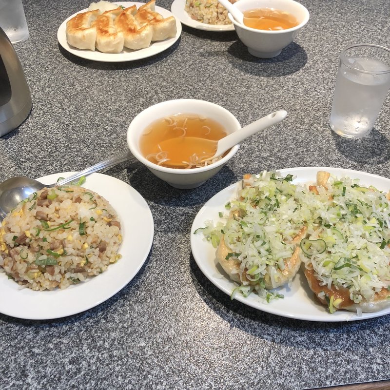 ねぎ味噌餃子 半チャーハンセット(神田餃子屋 本店 （カンダギョウザヤ）)