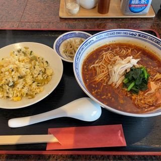 酸辣湯麺(麺セット炒飯付き)(天龍)