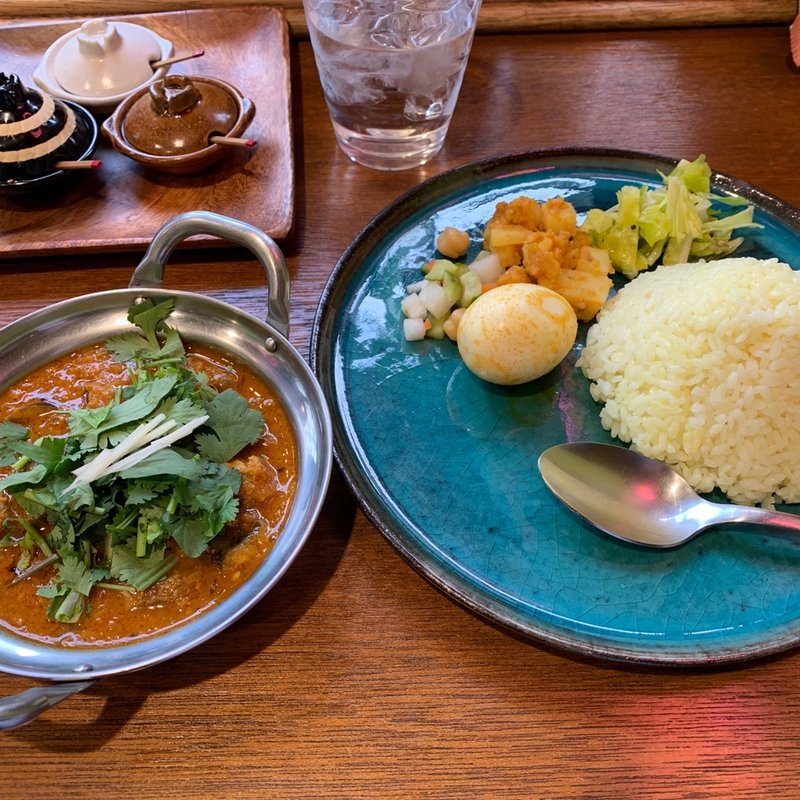 日替り(仔羊と茄子の北インド風トマトカレー)(リコ プア （rico pua）)