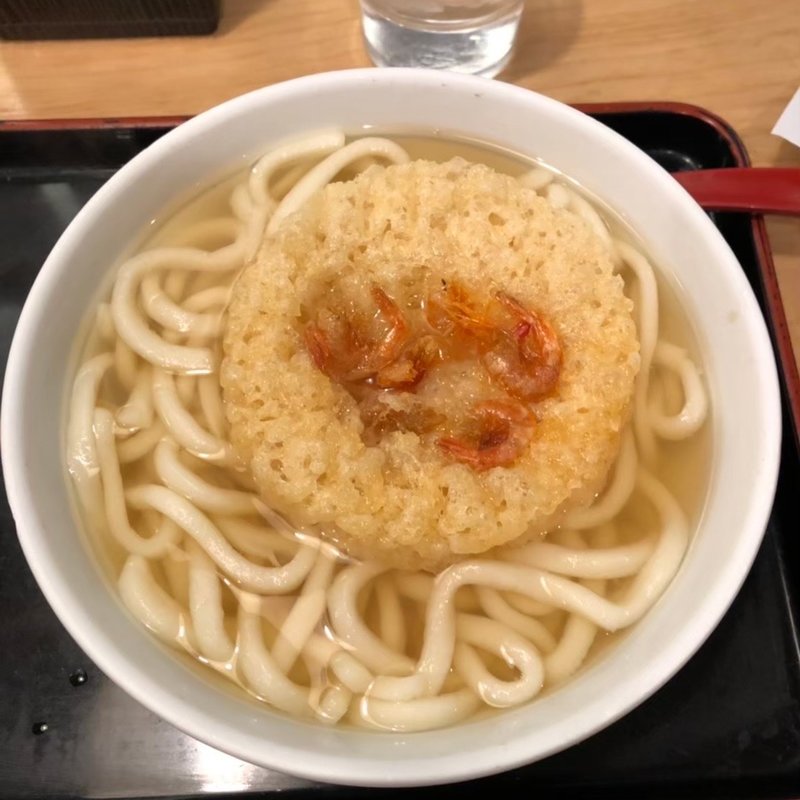 えび天うどん(因幡うどん ソラリアステージ店)