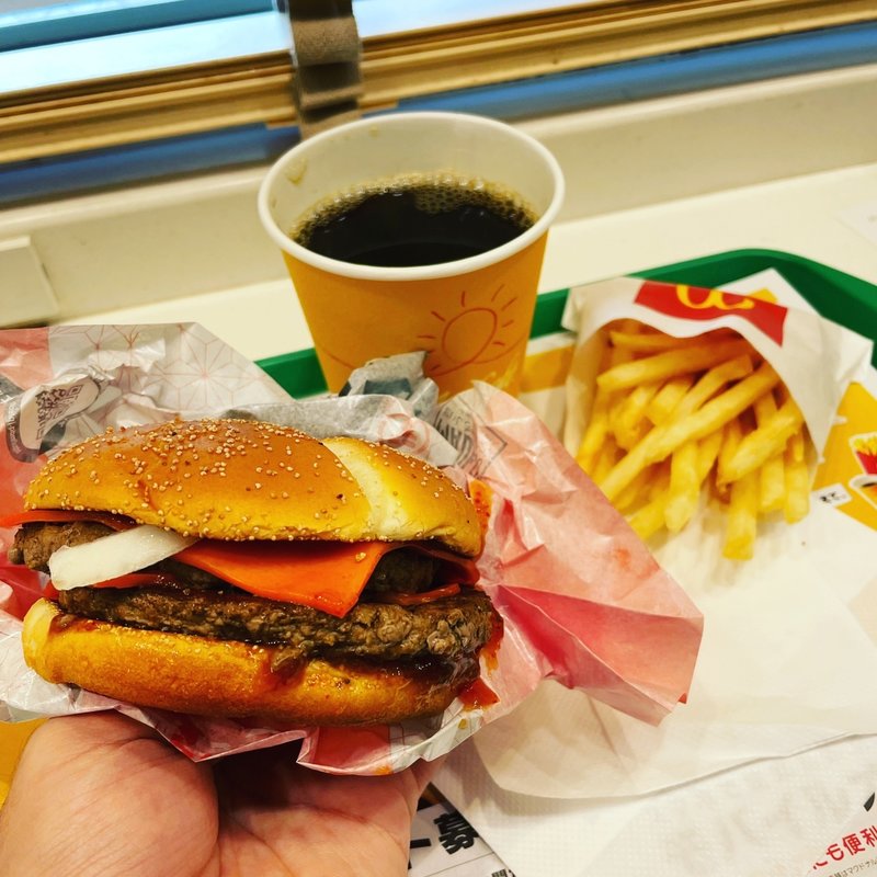 旨辛 ダブル肉厚ビーフ(マクドナルド 西日暮里駅前店)