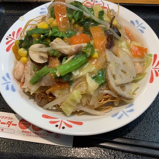 彩り野菜の皿うどん(リンガーハット 亀戸駅前店)