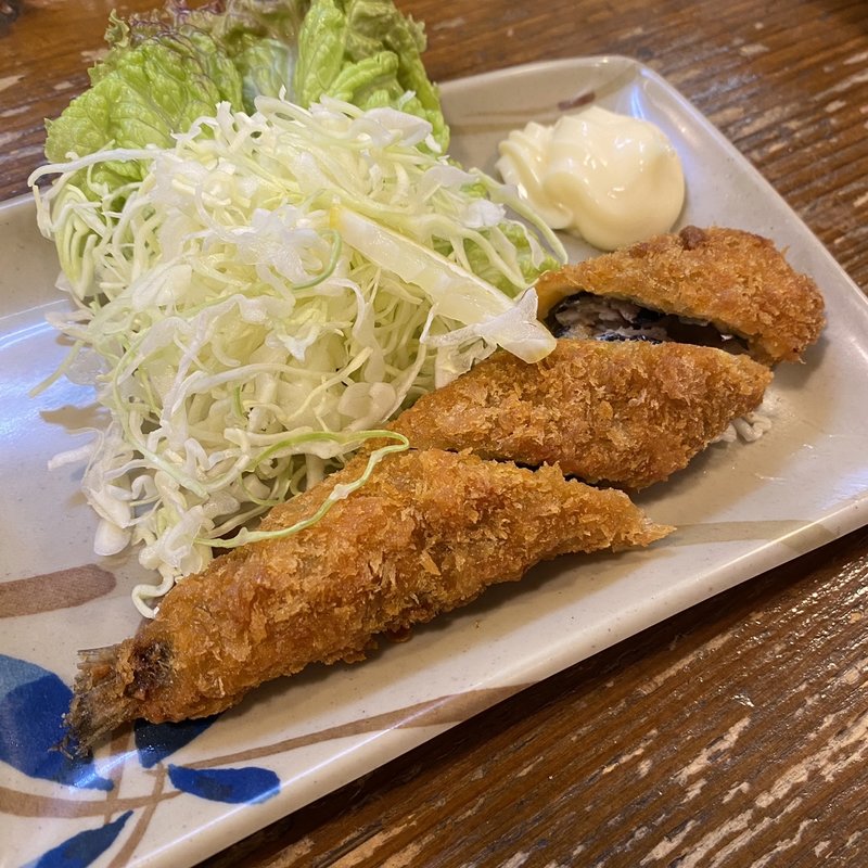 いわしの梅肉揚げ(天山閣 ハイハイ横丁)