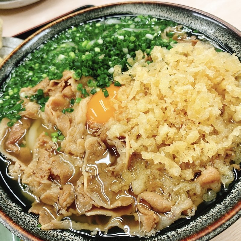 肉月見(手打うどん くうかい)