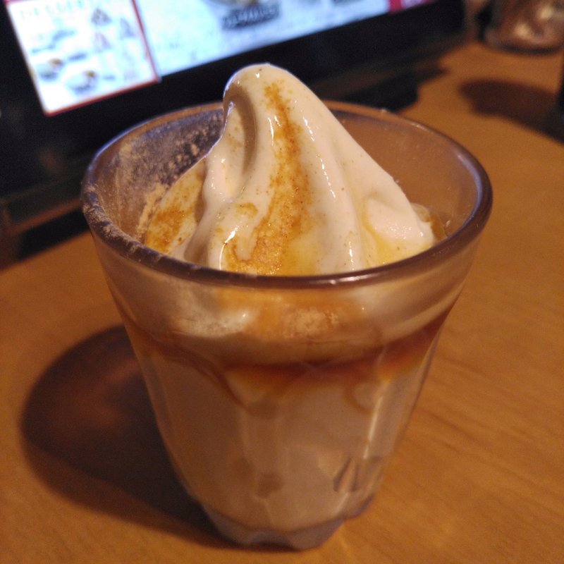 黒蜜きなこソフト(焼肉きんぐ 水沢店)