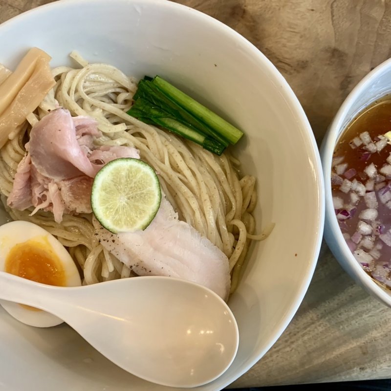 白醤油つけ麺(銀座 創龍)