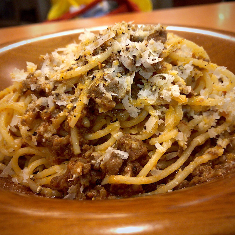 ラムのラグーソース(スパゲッティ) 大盛(サイゼリヤ 仙台Bivi店 )