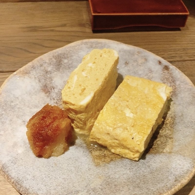 お昼のコース（だし巻き卵）(鴨と蕎麦　伝助)