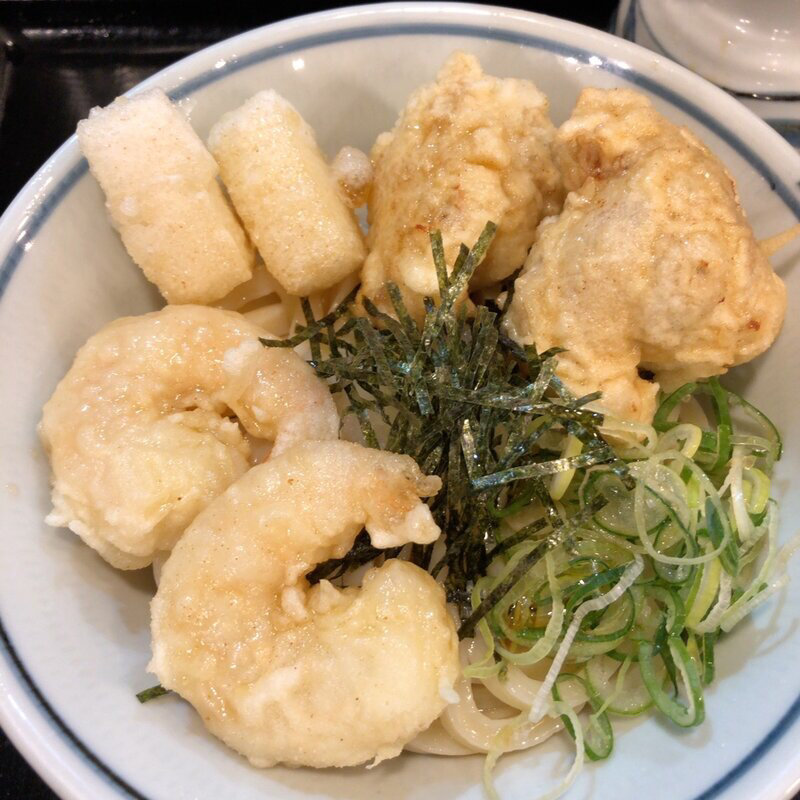 海老鶏餅(冷)(自家製生うどん 饂飩頑陣)