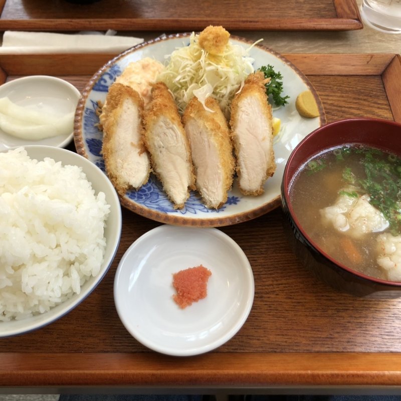 やわらかササミカツ定食(浮雲)