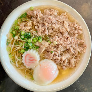 名物！肉そば温泉玉子(suba)