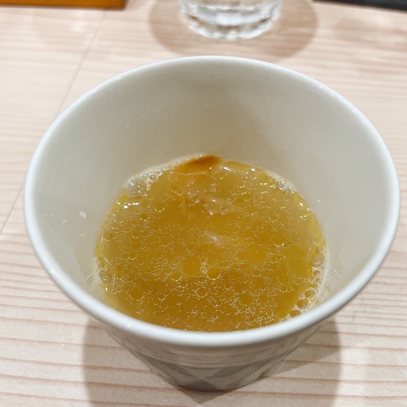 鶏とまぐろ節（本日の割りスープ）(ラーメン専科 竹末食堂)