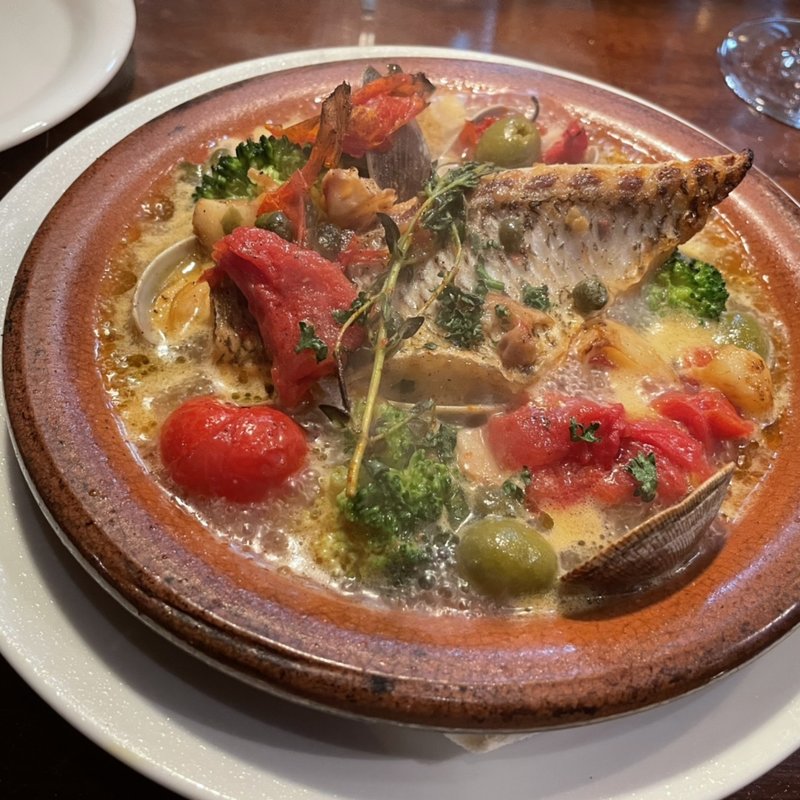 桜鯛と大粒あさりのアクアパッツァ(クウネルキッチン)