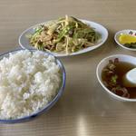 肉野菜炒め定食ライス大盛(弁慶)