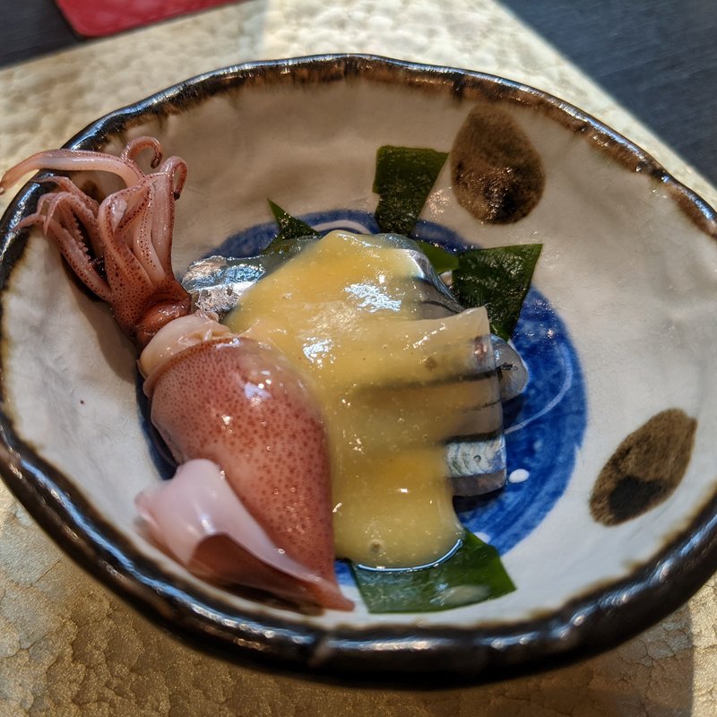 ホタルイカ・サヨリ酢味噌がけ(彬 （あきら）)