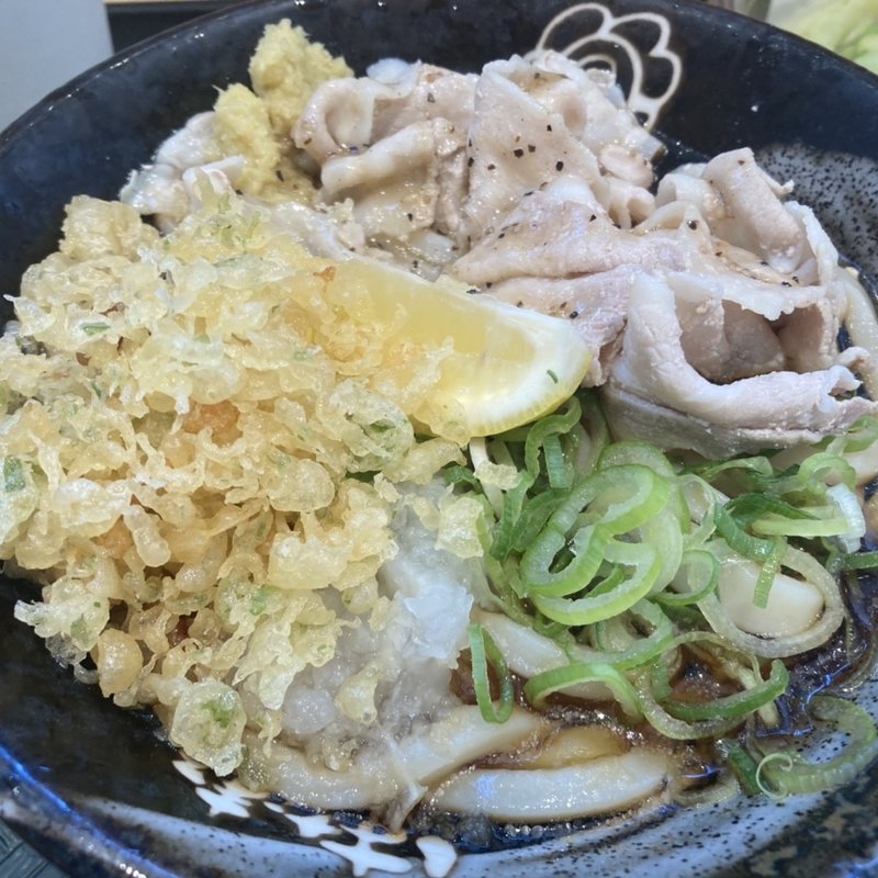 塩豚おろしぶっかけ小(はなまるうどん 八丁堀店)