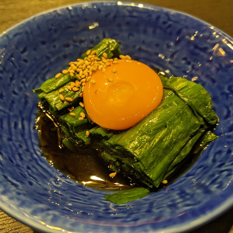 にら玉のおひたし(鳥酎　はなれ飯田橋店)