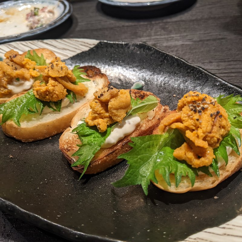 雲丹パン(鳥酎　はなれ飯田橋店)