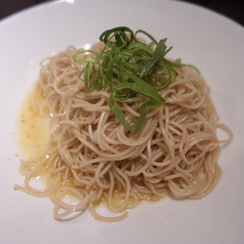 替玉ペペロンチーノ(鷄の骨)