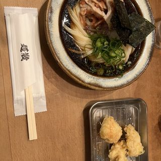 ぶっかけ梅豚おろし+紅生姜天(麺散)