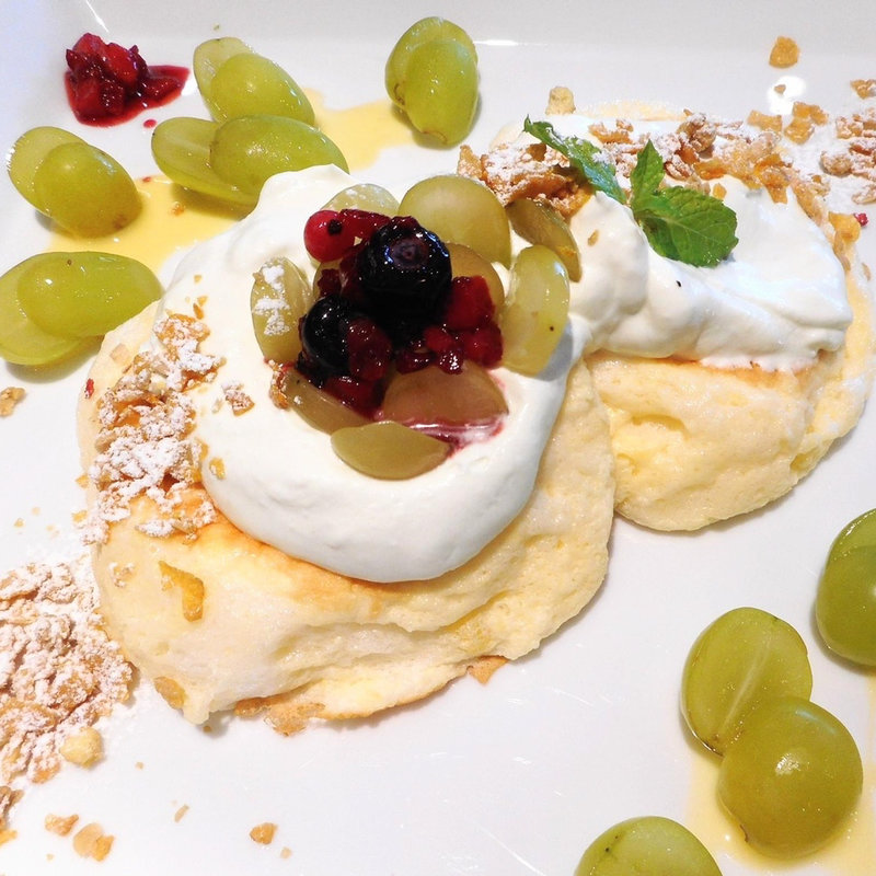 シャインマスカットパンケーキ(むさしの森珈琲 久が原店)