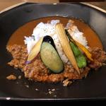 あいがけキーマチキンカレー(カレー食堂　スパイス中毒)