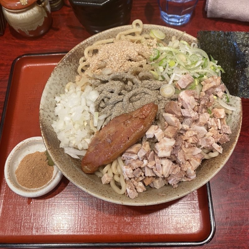 冷やし煮干しまぜそば　大盛り(渓)