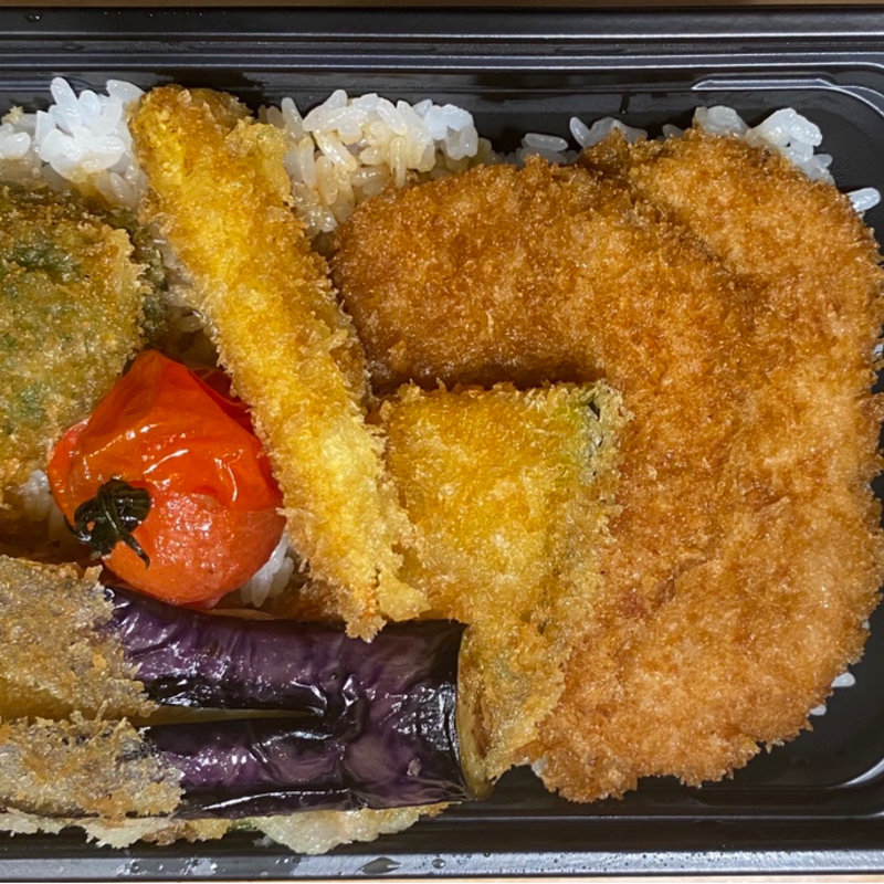 野菜カツ丼(新潟カツ丼　タレカツ　池袋西口店)