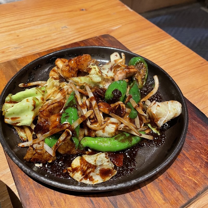 牛ホルモン野菜炒め味噌(名古屋駅古民家居酒屋　銑)