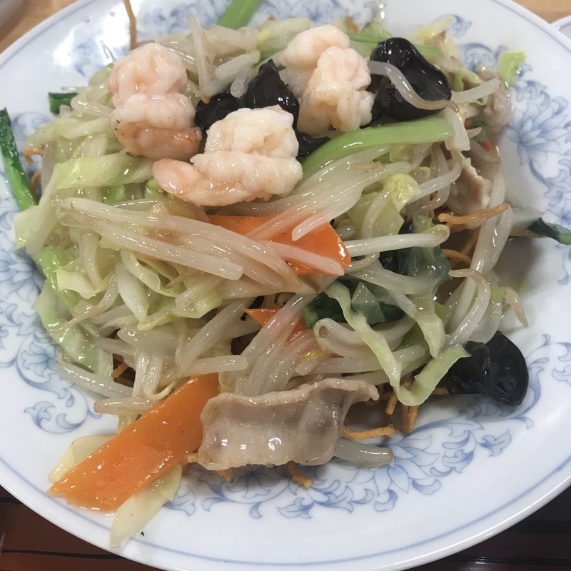 かた焼きそば(ぎょうざの満洲 東久留米駅前店)