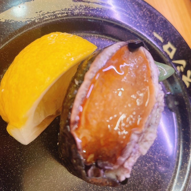 丸ごと活けアワビ(スシロー 葛飾奥戸店 )