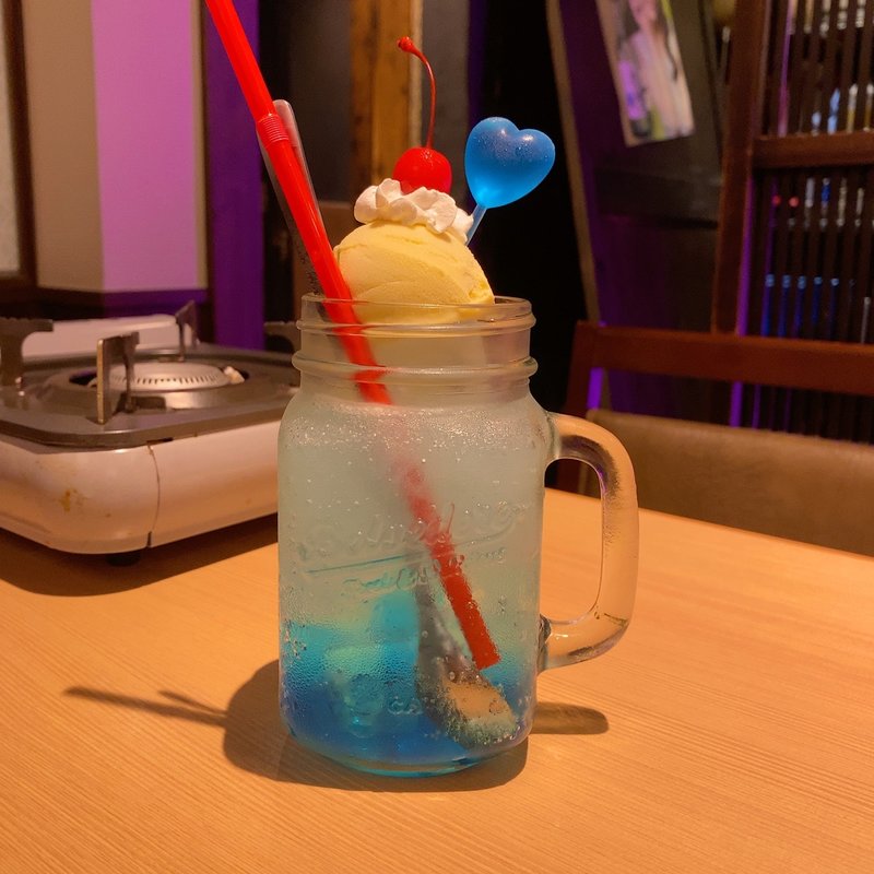 クリームソーダ(ソウルサカバ リピル 四日市店)