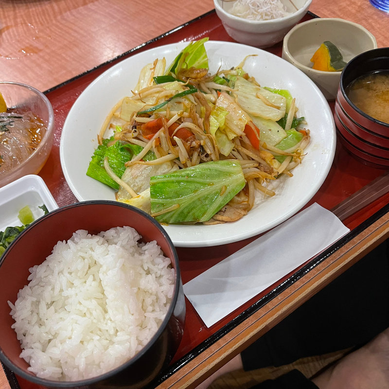 野菜炒め定食(本家さぬきや)